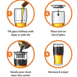 Black & Tan Beer Layering Tool