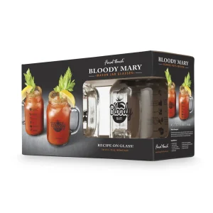 Bloody Mary Mason Jar Glasses - Set of 2