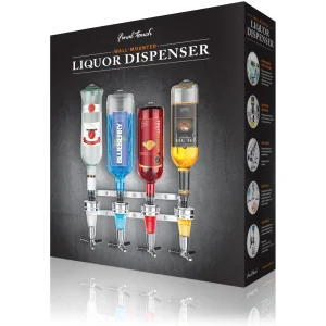 4 Bottle Wall Mounted Liquor Dispenser