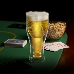 Bottoms Up Beer Glass