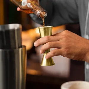 Brass Plated Double Jigger