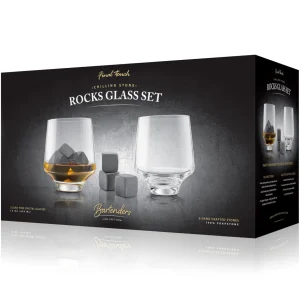 Chilling Stone Rocks Glass Set - 8 Piece Set