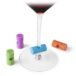 Cork Shaped Glass Markers - Set of 4