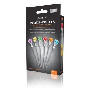 Diamond Cocktail Picks - Clear - Set of 6