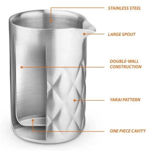 Double-Wall Stainless Steel Yarai Mixing Pitcher