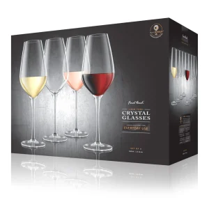 Everyday Lead-Free Crystal Wine Glasses - Set of 6