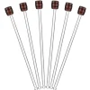 Glass Barrel Drink Stirrers - Set of 6