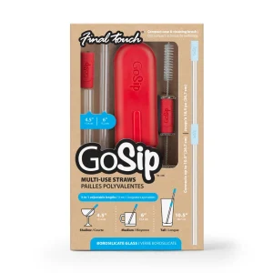 GoSip Glass Reusable Straws - Sky Blue