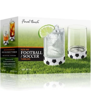 Kick-Off Soccer / Football Tumblers - Set of 2