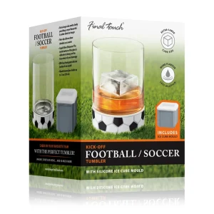 Kick-Off Soccer / Football Tumbler with Ice Mould
