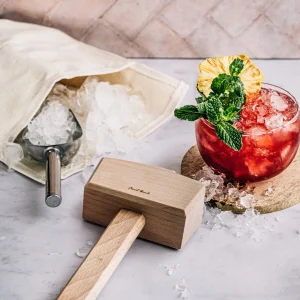 Lewis Ice Bag, Wood Mallet & Ice Scoop
