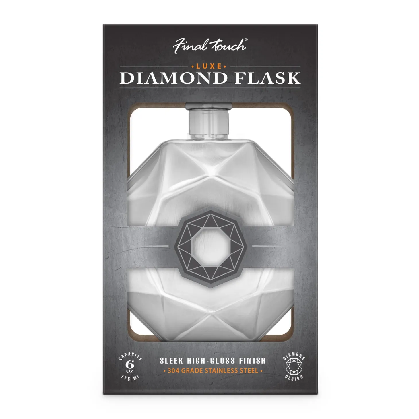 luxe_diamond_flask__stain_2.webp Luxe Diamond Flask - Stainless Steel