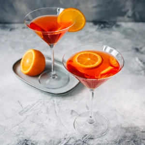 Martini Lead-Free Crystal Glasses - Set of 2