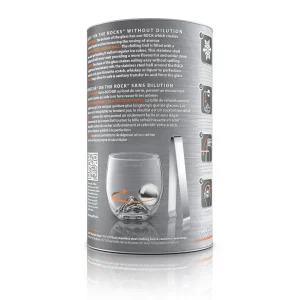 On The Rock Glass with Chilling Ball & Tongs