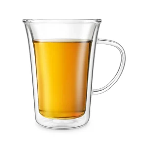 17 oz Double-Wall Insulated Glass Mug