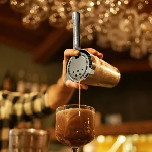 4 Piece Bar Tool Set with Stand - Copper Metal Handles