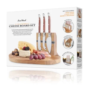 5 Piece Magnetic Cheese Board Set