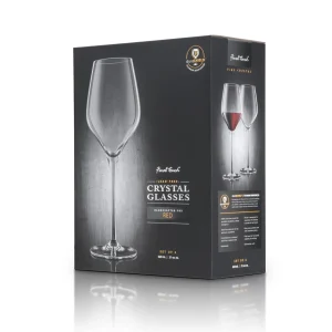 Red Wine Lead-Free Crystal Glasses - Set of 2