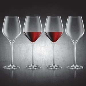 Red Wine Lead-Free Crystal Glasses - Set of 2