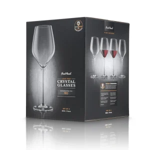 Red Wine Lead-Free Crystal Glasses - Set of 2