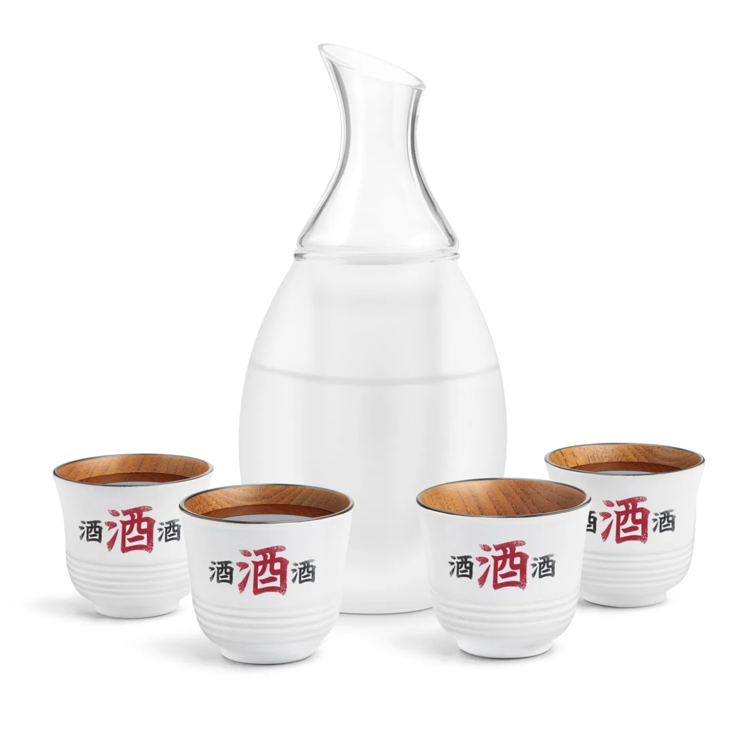 sake_decanter_set__froste_0.webp Sake Decanter Set - Frosted White