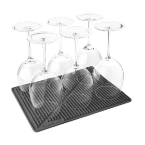 Silicone Glass Drying Mat - Black