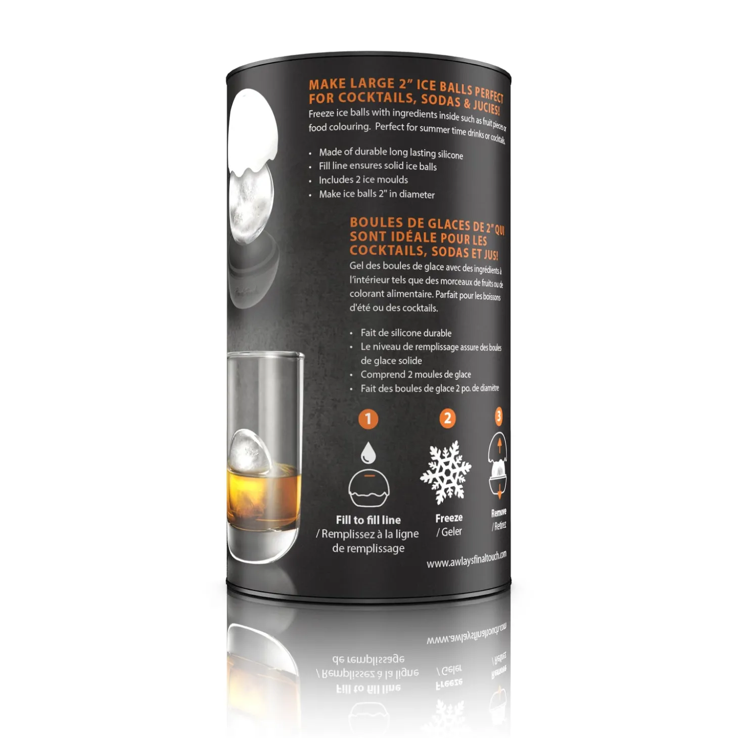 silicone_ice_ball_mould___7.webp Silicone Ice Ball Mould - 2 Pack