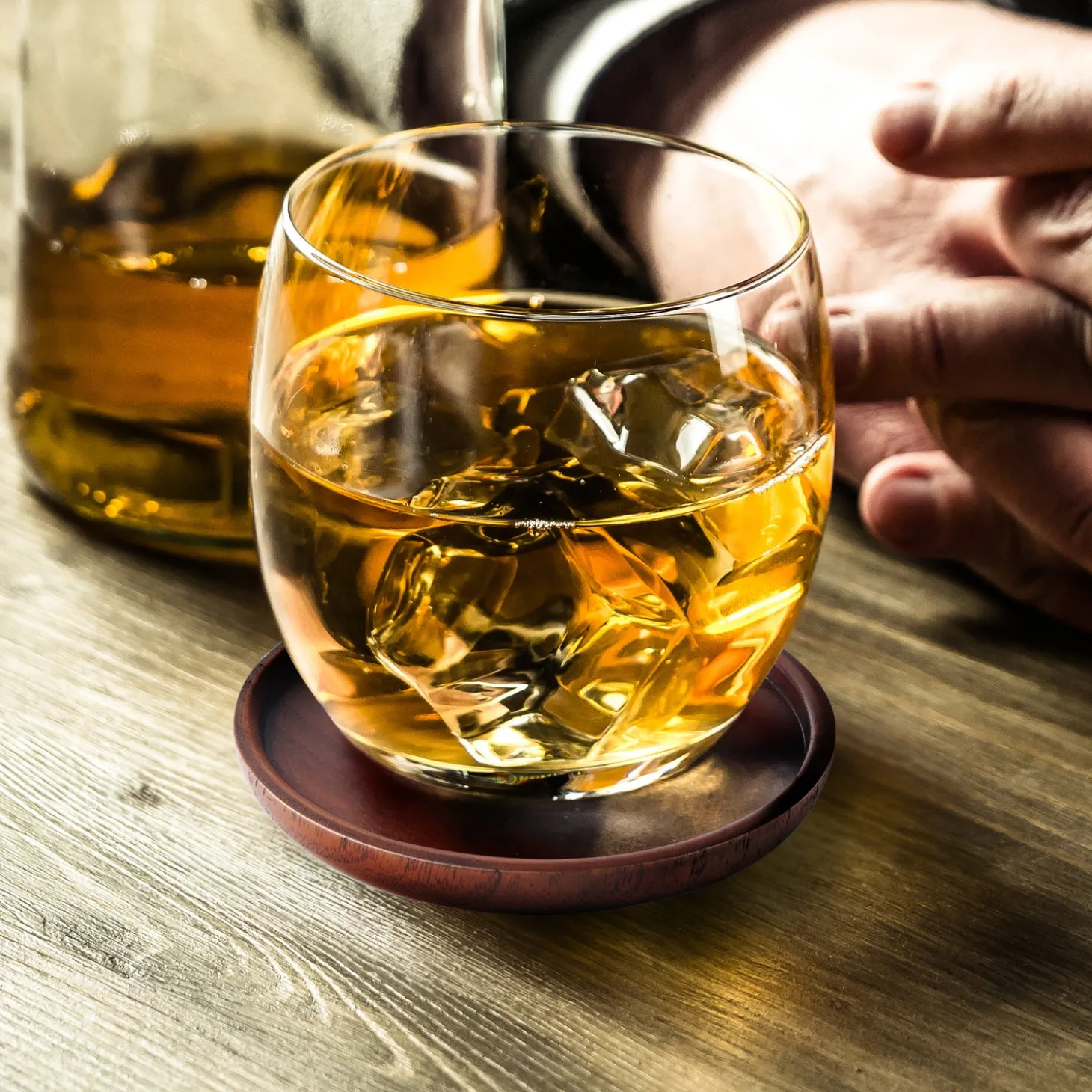 solid_wood_drink_coasters_1.webp Solid Wood Drink Coasters - Set of 4