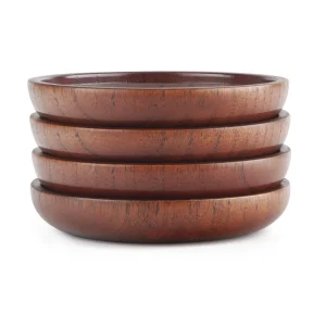 Solid Wood Drink Coasters - Set of 4
