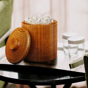 Solid Wood Ice Bucket 1.25 Quart - 40 oz