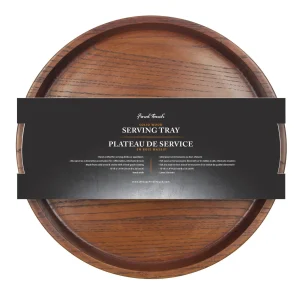 Solid Wood Serving Tray - 33 cm