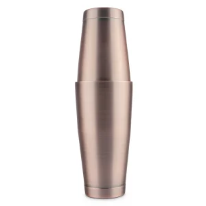 Stainless Steel Boston Cocktail Shaker with Antique Copper Finish (Single Wall)