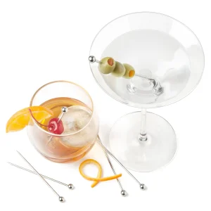 Stainless Steel Cocktail Picks - Set of 6