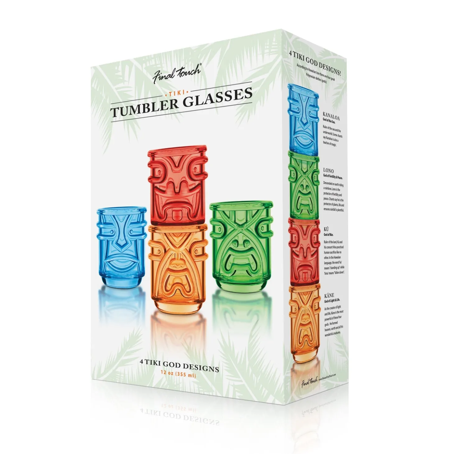 tiki_shot_glasses__clear__6.webp Tiki Shot Glasses - Clear - Set of 4