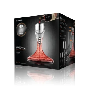 Twister Stainless Steel Aerator & Decanter Set