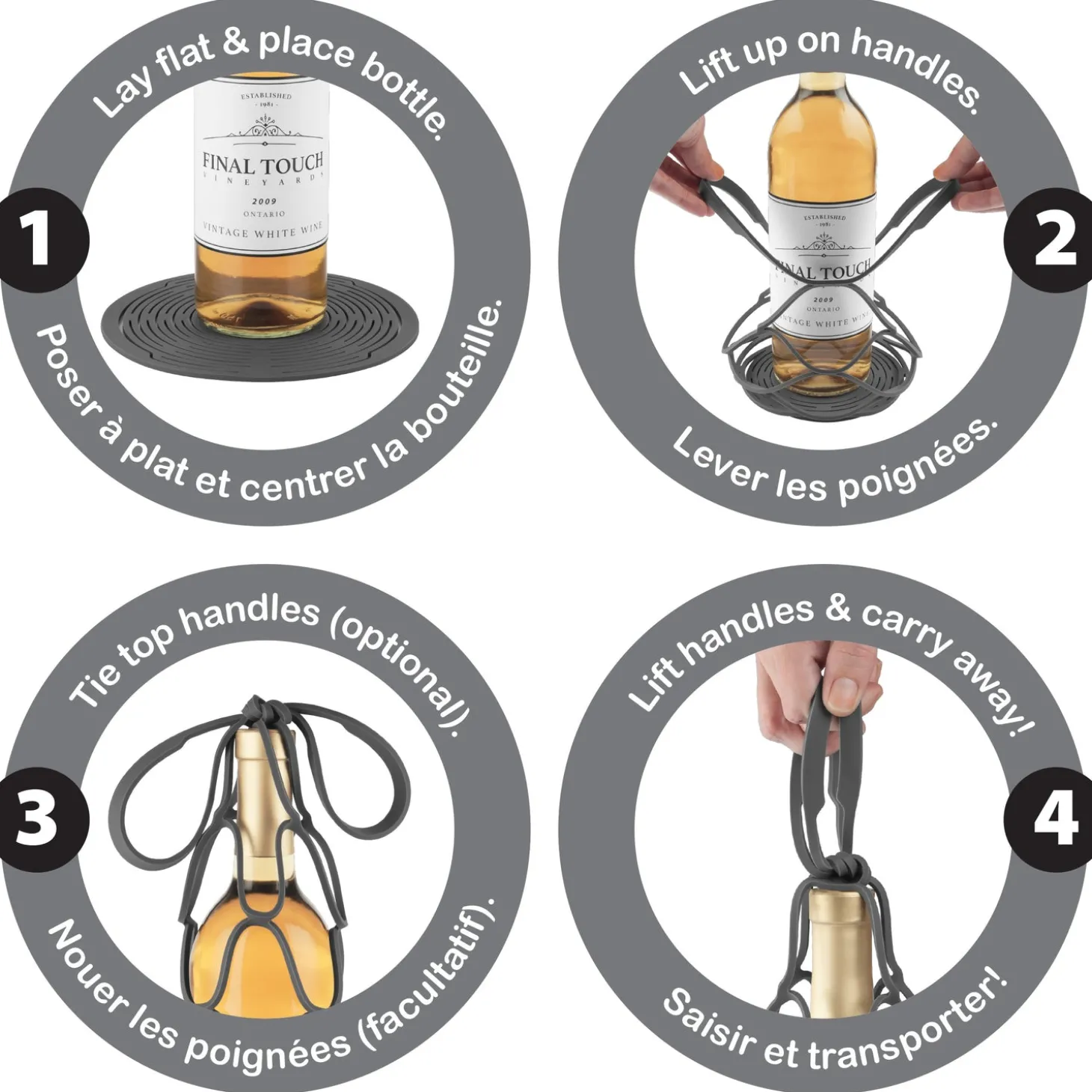 upampaway_collapsible_sil_1.webp Up&Away Collapsible Silicone Bottle Bag - Grey