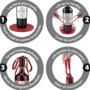 Up&Away Collapsible Silicone Bottle Bag - Grey