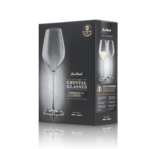 White Wine Lead-Free Crystal Glasses - Set of 2