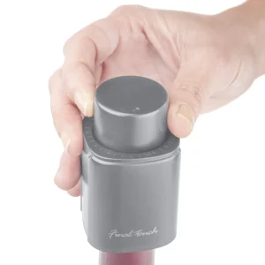 Wine Bottle Pump / Stopper - Grey