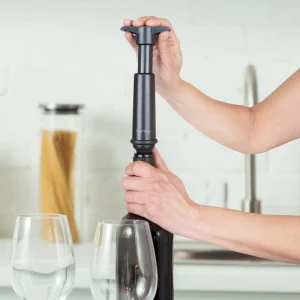 Wine Bottle Pump with Two Stoppers