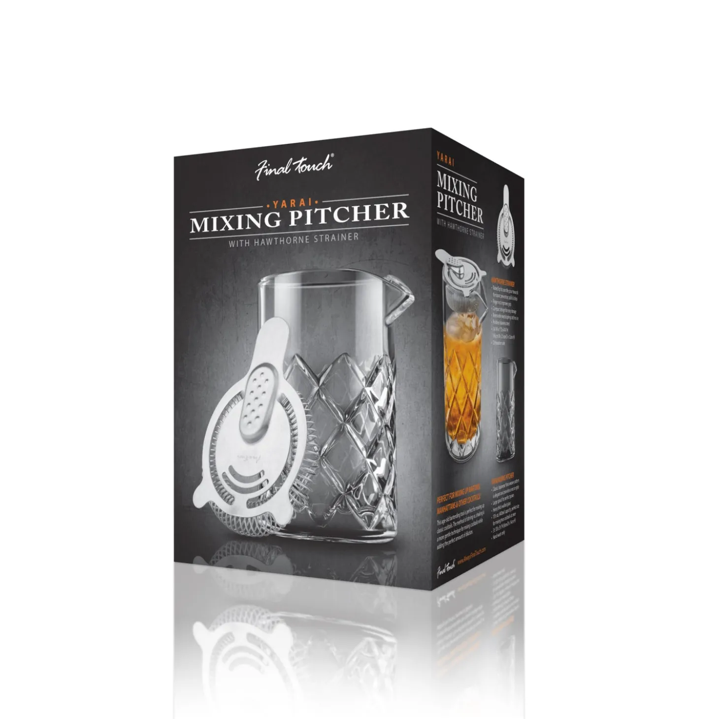 yarai_mixing_pitcher_with_8.webp Yarai Mixing Pitcher with Hawthorne Strainer