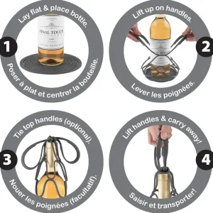 Up&Away Collapsible Silicone Bottle Bag - Grey